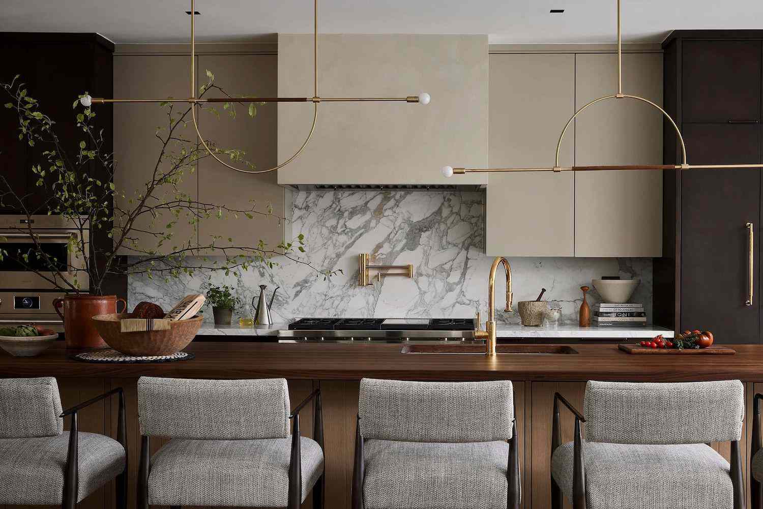 ideas de armarios de cocina color topo