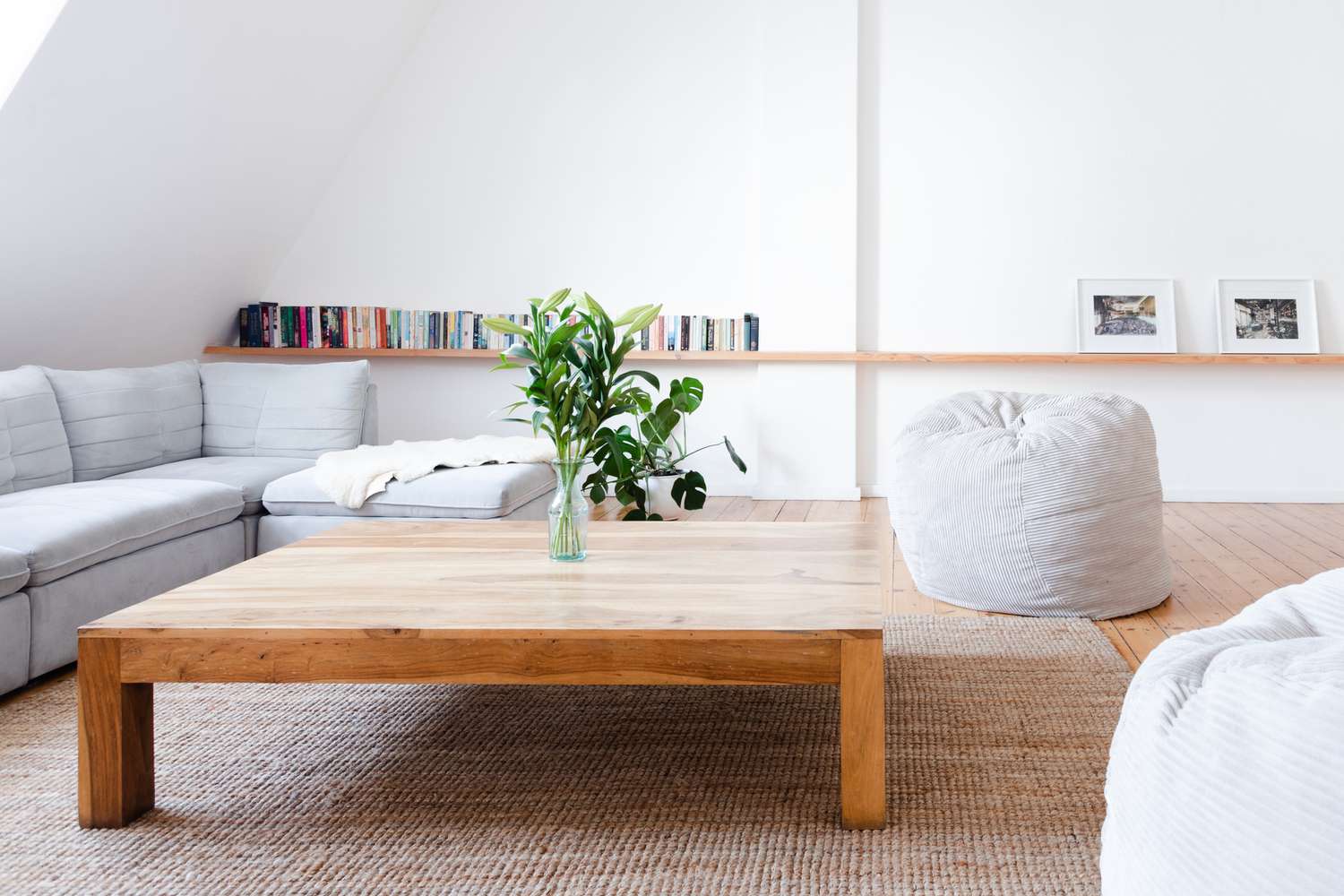 decoración minimalista del salón