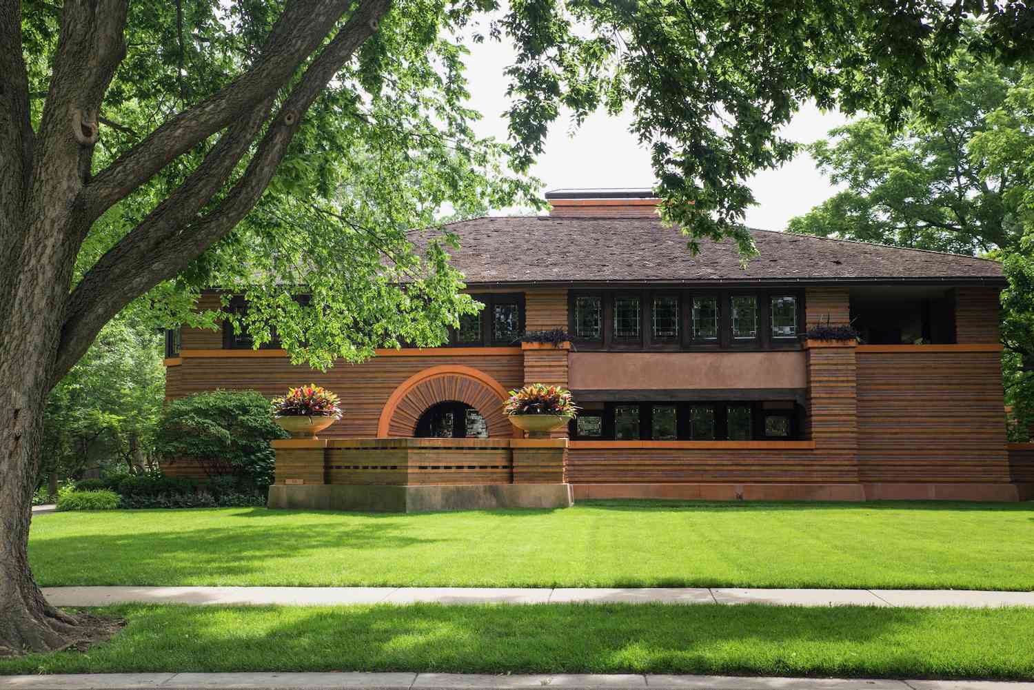 Casa Arthur B. Heurtley de estilo pradera diseñada por Frank Lloyd Wright