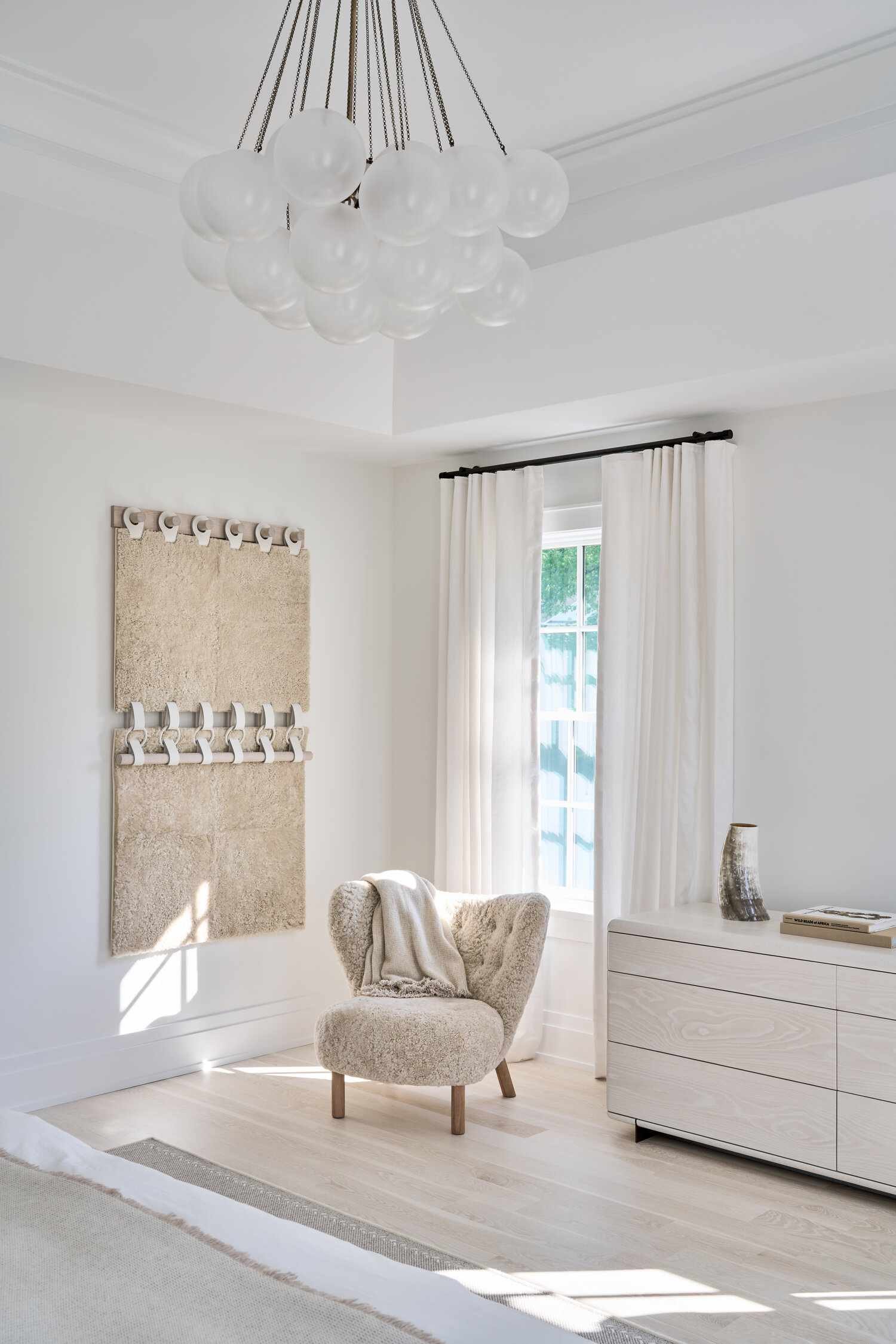 colgante de pared para dormitorio minimalista