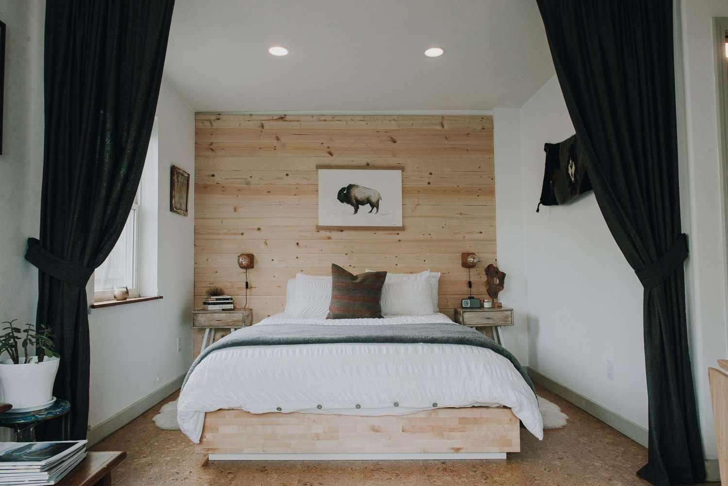 ideas para un dormitorio rústico moderno