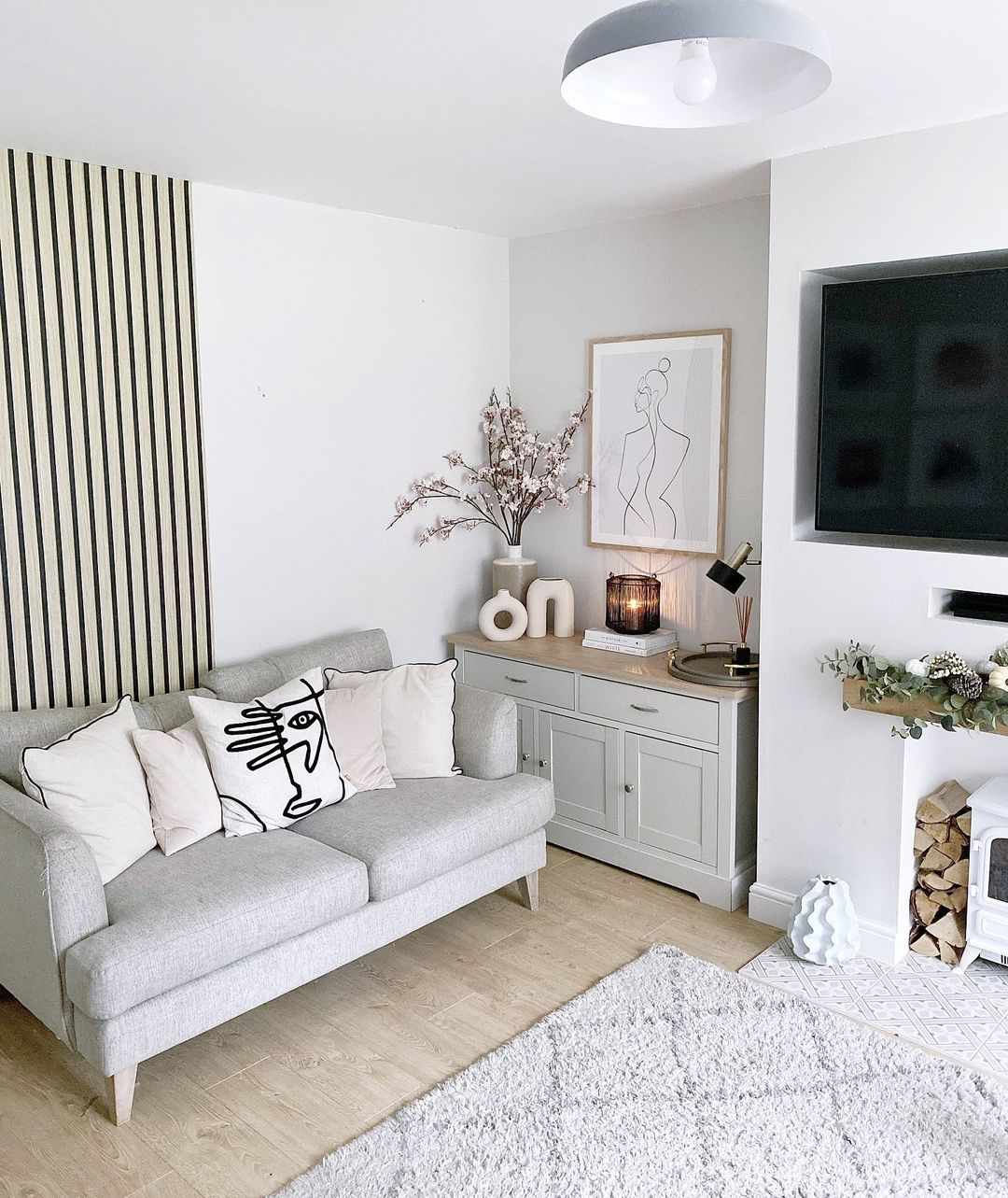 Salón minimalista