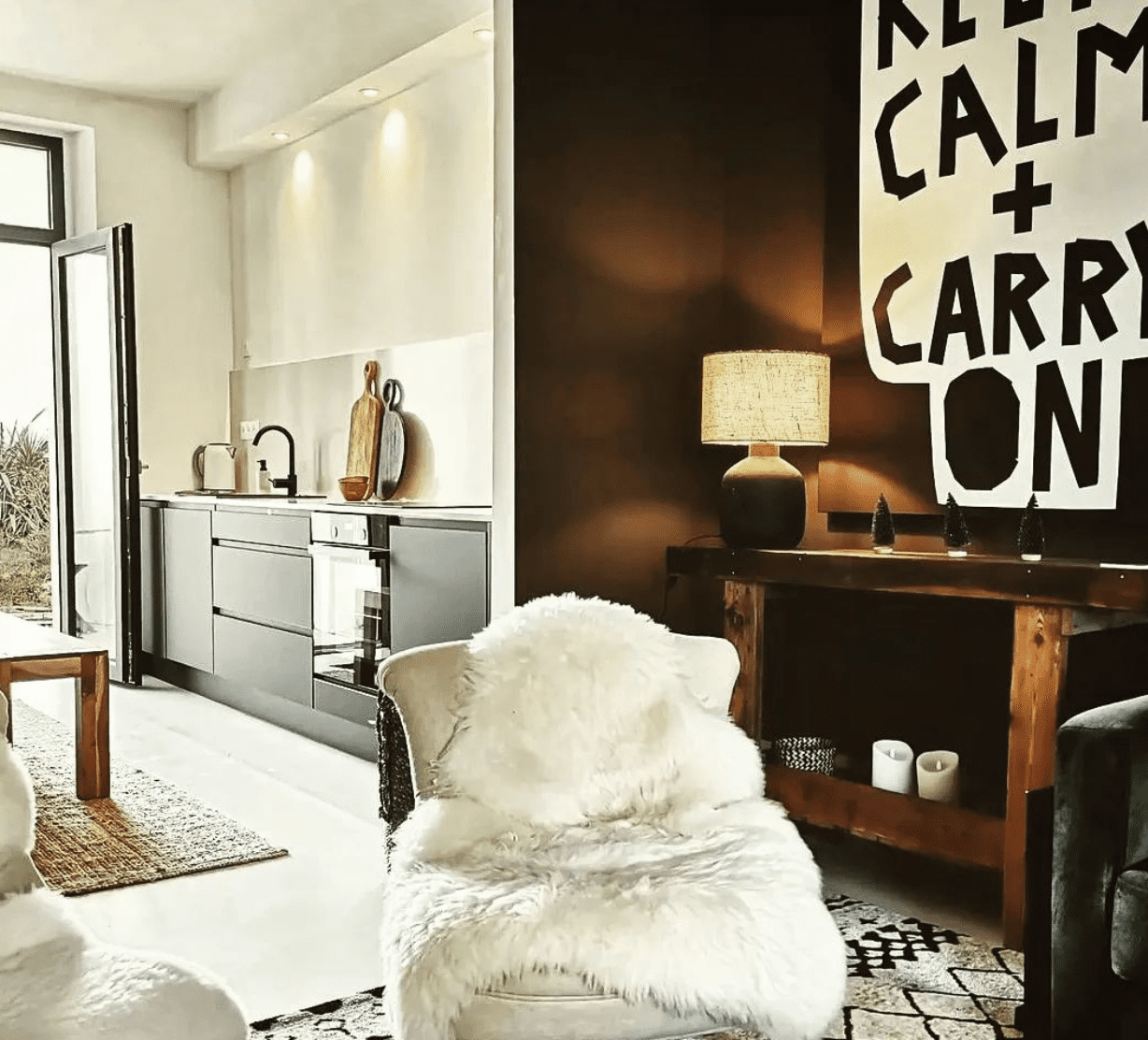 obra de arte en blanco y negro para el salón