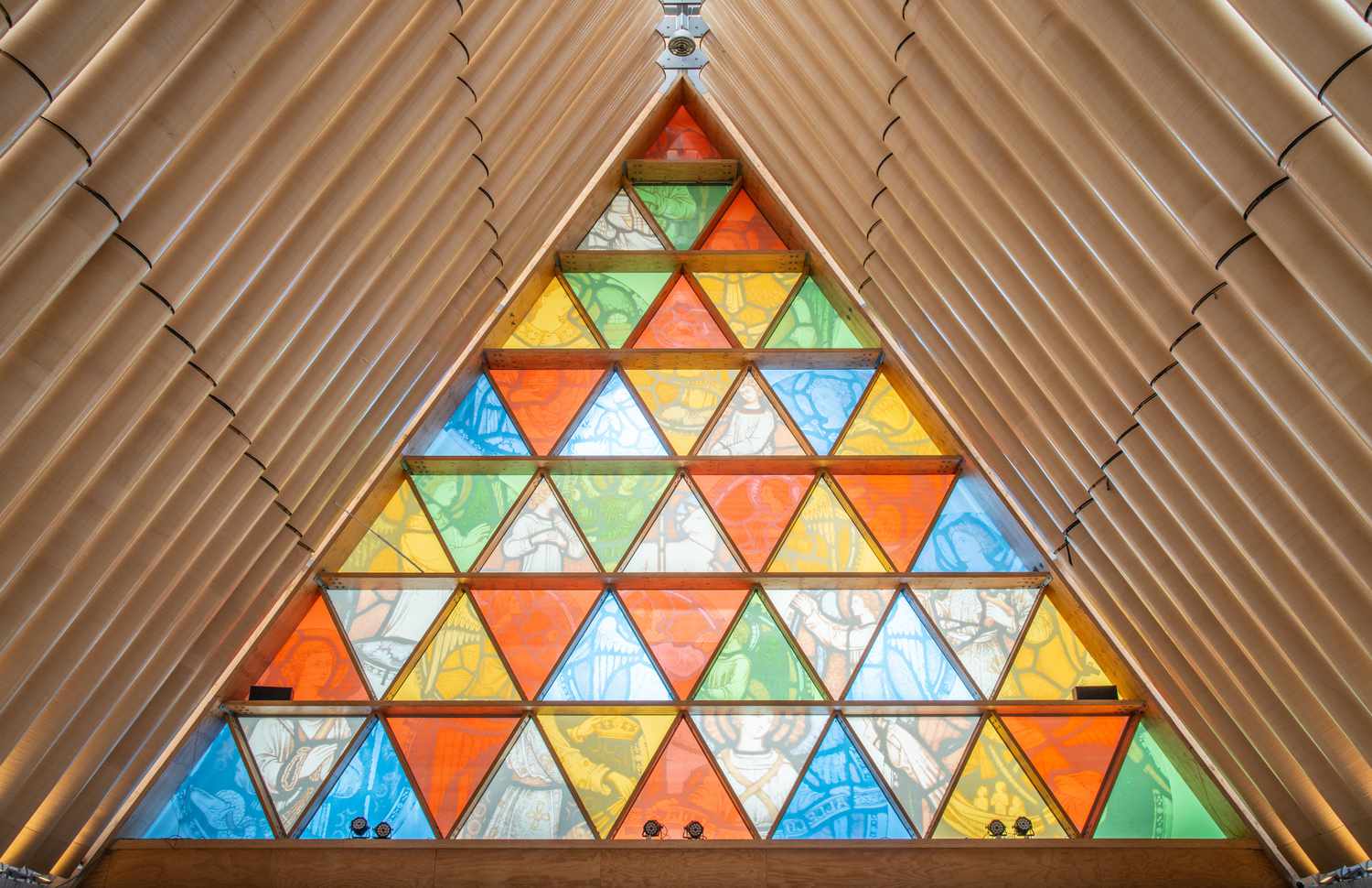 Catedral de cartón de Shigeru Ban
