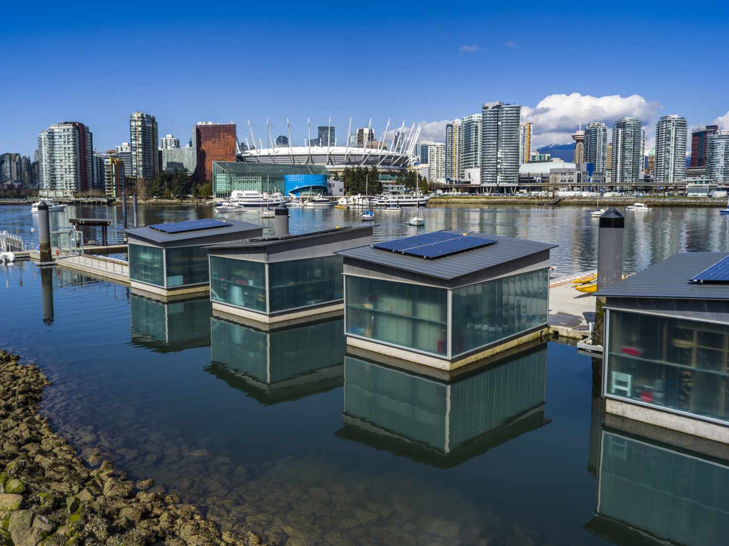 Casas flotantes en Vancouver