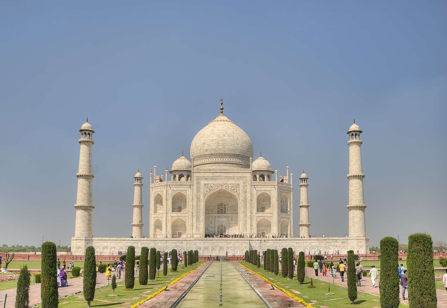 El Taj Mahal en la India es un ejemplo de arquitectura islámica