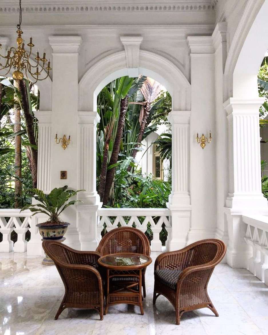 Patio exterior Decoración colonial británica
