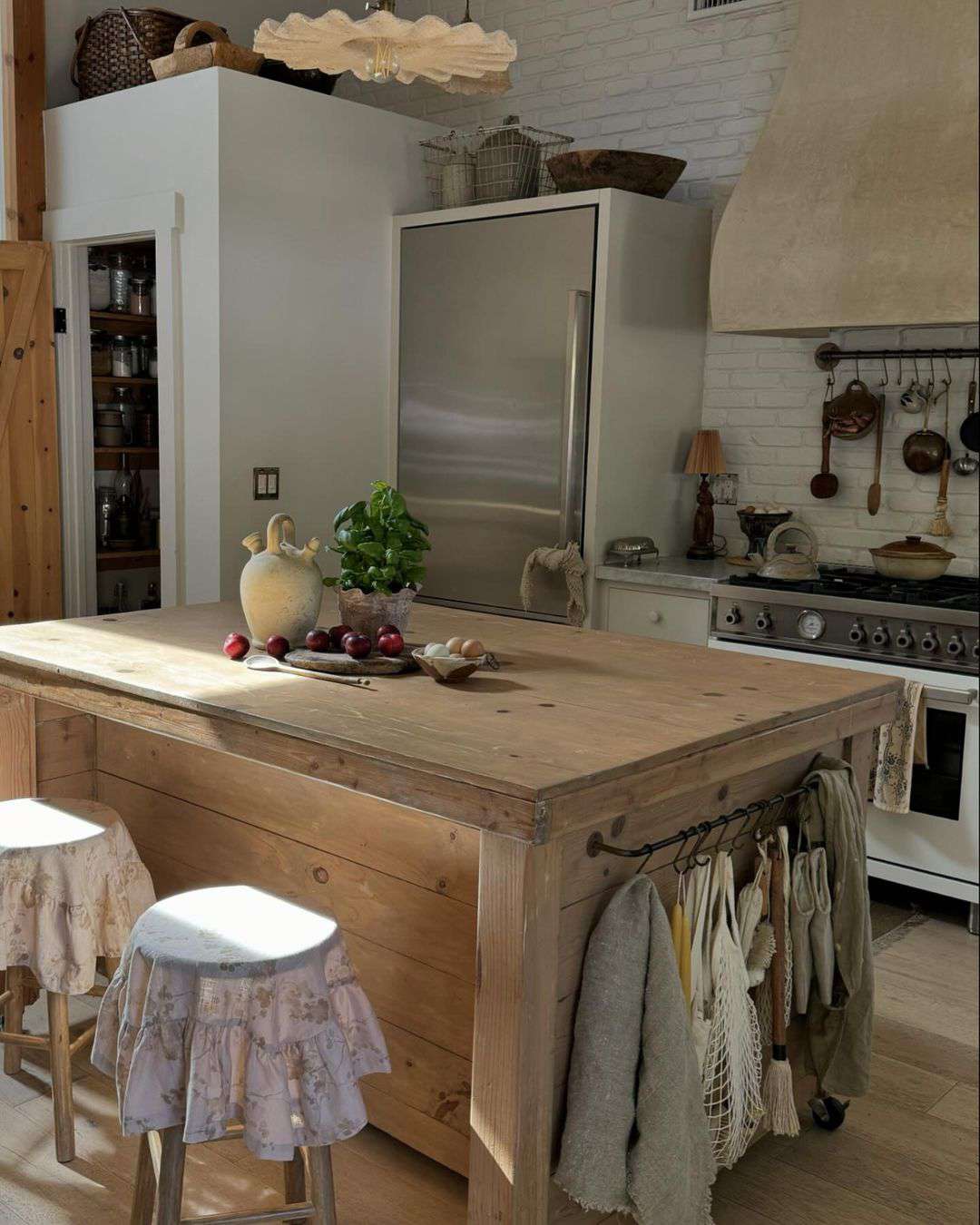 Bloque de carnicero en la cocina