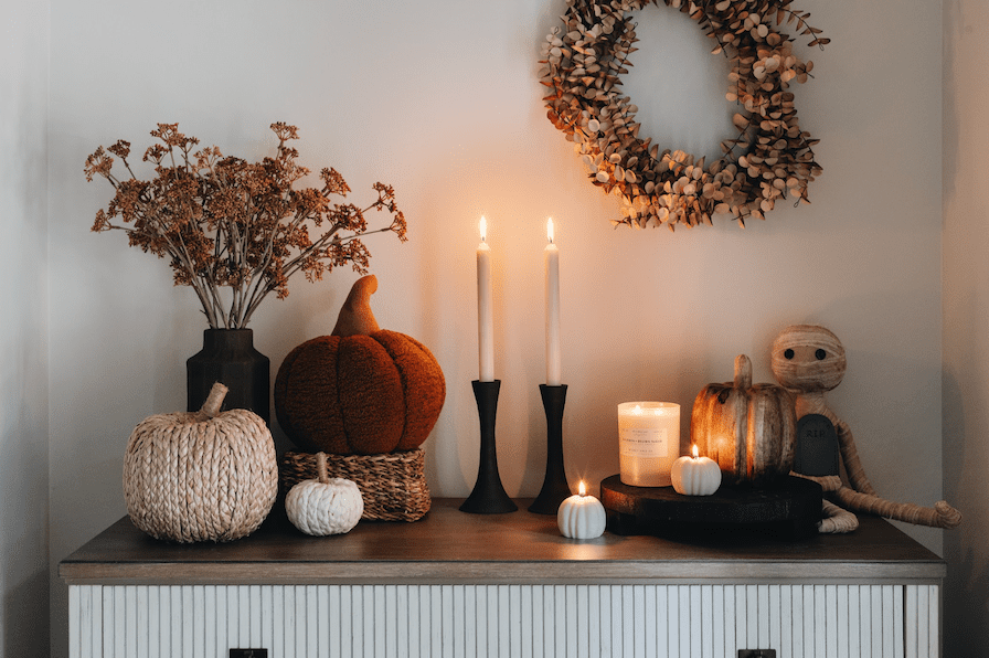 decoración moderna de otoño