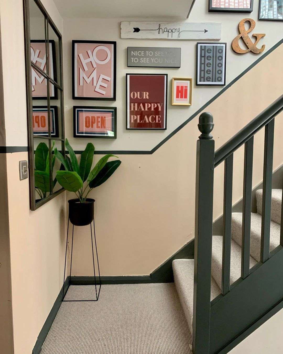 word art gallery wall