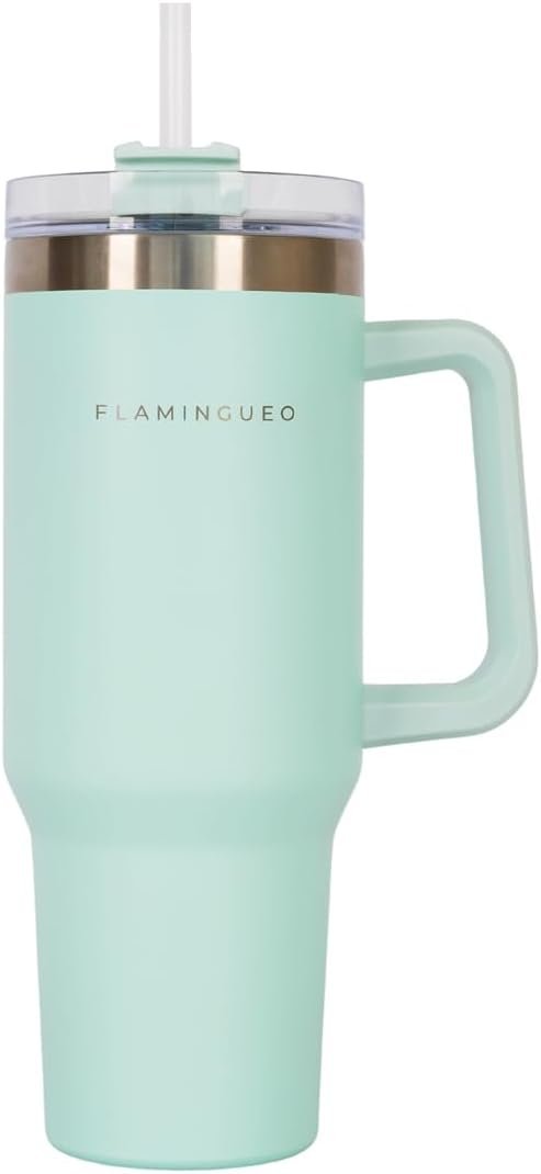 Flamingueo Vaso Termico - Taza Termo, Acero Inoxidable, Termo Cafe Para Llevar, Bebidas Frías 24h y Calientes 10h, Botella Termica, 1,18 Litros