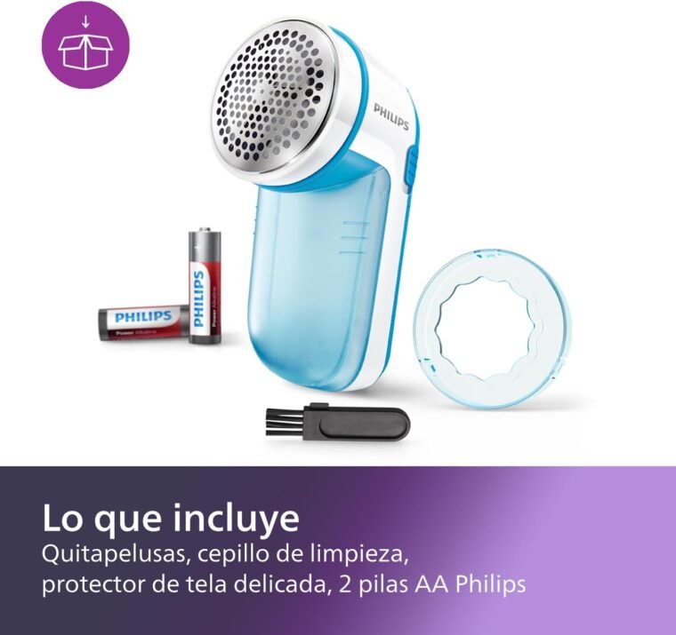 Philips Quitapelusas - Eliminador de Pelotillas para Ropa, Azul (GC026/00) - Imagen 2