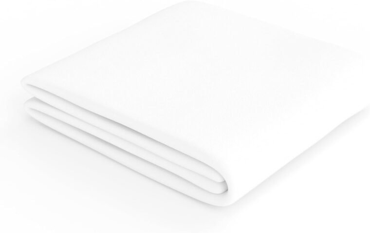 Amazon Basics Sabana Bajera Ajustable, 160 x 200 x 30 cm, de Poliéster Microfibra, Blanco - Imagen 3