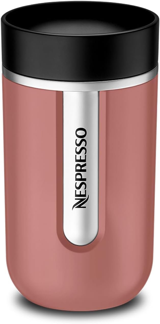 Nespresso Travel Mug Terracotta - Taza térmica (300 ml, a prueba de fugas) - Imagen 2