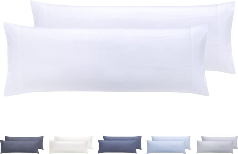 Todocama – Juego de 2 Fundas de Almohada, Microfibra Extra Suave, hipoalergénicas. Juego de 2-90x40 cm Blanco