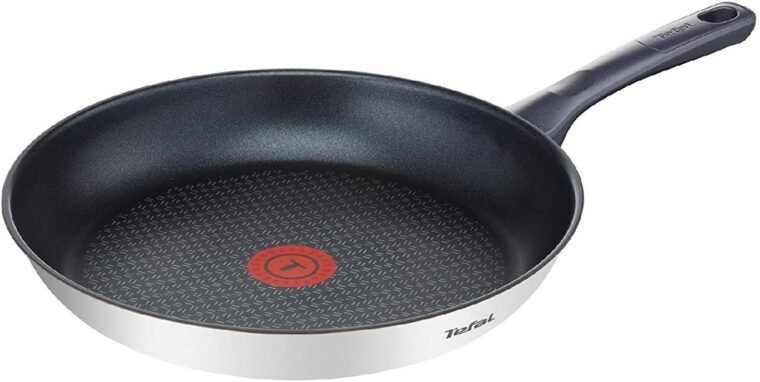 Tefal Daily Cook - Sartén baja de 20 cm con revestimiento resistente, duradero y seguro, Thermo-Signal, mango ergonómico antiquemaduras, sin PFOA, plomo ni cadmio