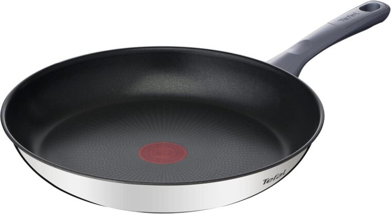 Tefal Daily Cook - Sartén baja de 28 cm con revestimiento resistente, duradero y seguro, Thermo-Signal, mango ergonómico antiquemaduras, apta para todo tipo de cocinas