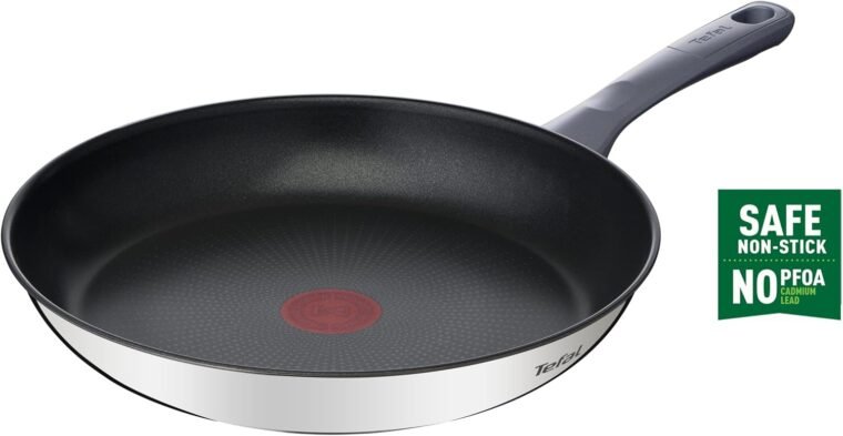 Tefal Daily Cook - Sartén baja de 28 cm con revestimiento resistente, duradero y seguro, Thermo-Signal, mango ergonómico antiquemaduras, apta para todo tipo de cocinas - Imagen 2