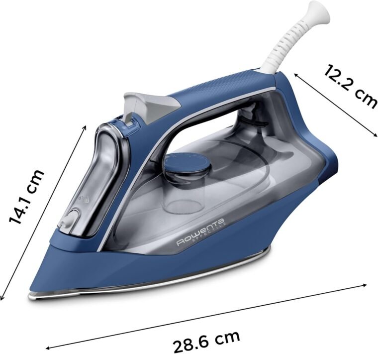 Rowenta plancha vapor Effective + DX1636 plancha de vapor de 2400 W, golpe de vapor, suela acero inoxidable antiarañazos, función antigoteo, ajuste manual, asa ergonómica, punta precisión - Imagen 7