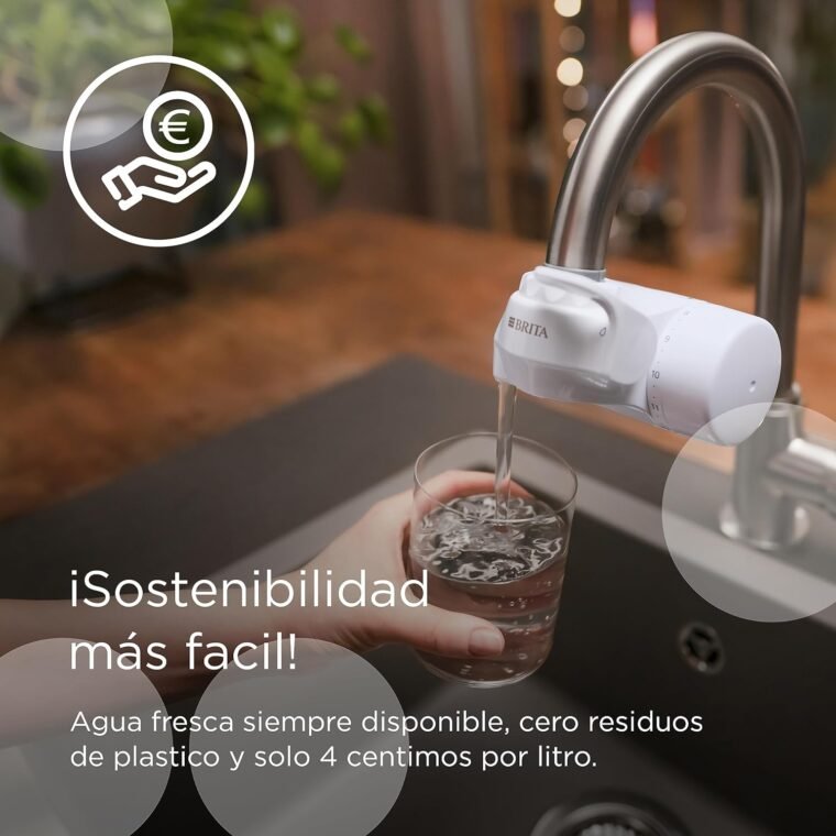 BRITA ON TAP V (600L) Cartucho de recambio de filtro de agua - para agua sostenible de buen sabor, reduce las micro partículas, PFAS, los metales pesados y otras sustancias que alteran el sabor - Imagen 6