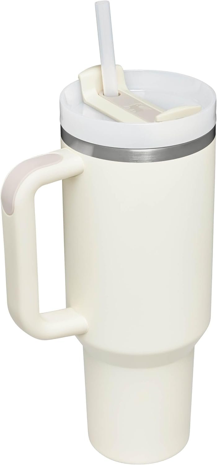 Stanley Quencher H2.0 FlowState Tumbler 1.2L - Termo Conserva el Frío 11 Horas - Helada Durante 48 Horas - Botella Agua Acero Inoxidable - Taza Termica - Vaso Termico Sin BPA - Cream Tonal - Imagen 8