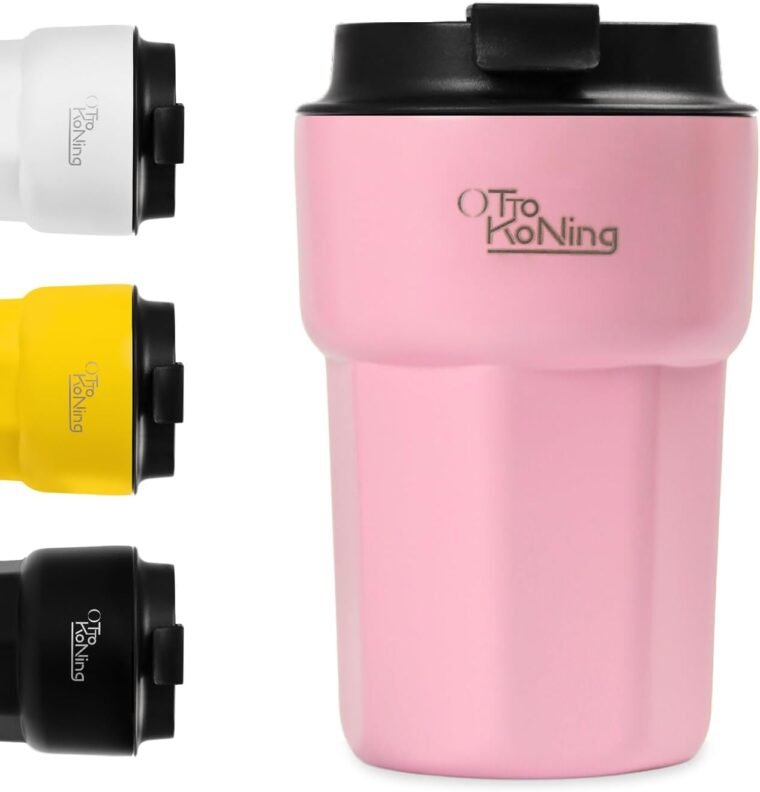 Otto Koning Termo Café 350ml. Taza de Café 100% a Prueba de Fugas, de Acero Inox sin BPA. Vaso Termo Café para llevar, Vaso Térmico para café, agua, té caliente y frío