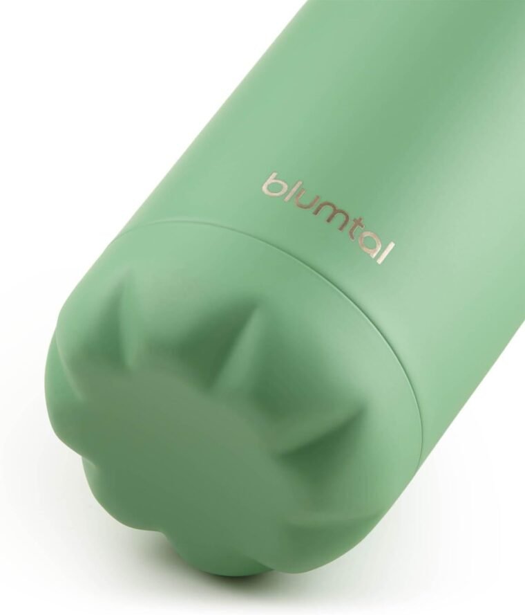 Blumtal® Botella termica Charles - botella termica 750ml sin BPA - botella agua acero inoxidable - botellas de agua acero inoxidable aislada - termo acero inoxidable - termo agua - summer green/verde - Imagen 2