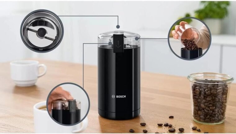 Bosch - Molinillo de café eléctrico, 180 W, capacidad 75 gramos, negro, TSM6A013B - Imagen 4