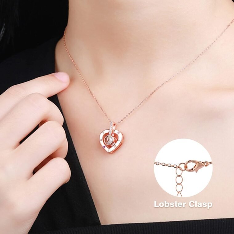 ADAZ Rosa Eterna con Collar, Flores Preservadas Hecha a Mano, Regalos Originales para Mujer, Día de la Madre, Regalo Navidad, Regalo San Valentin Mujer Novia Mamá - Imagen 8