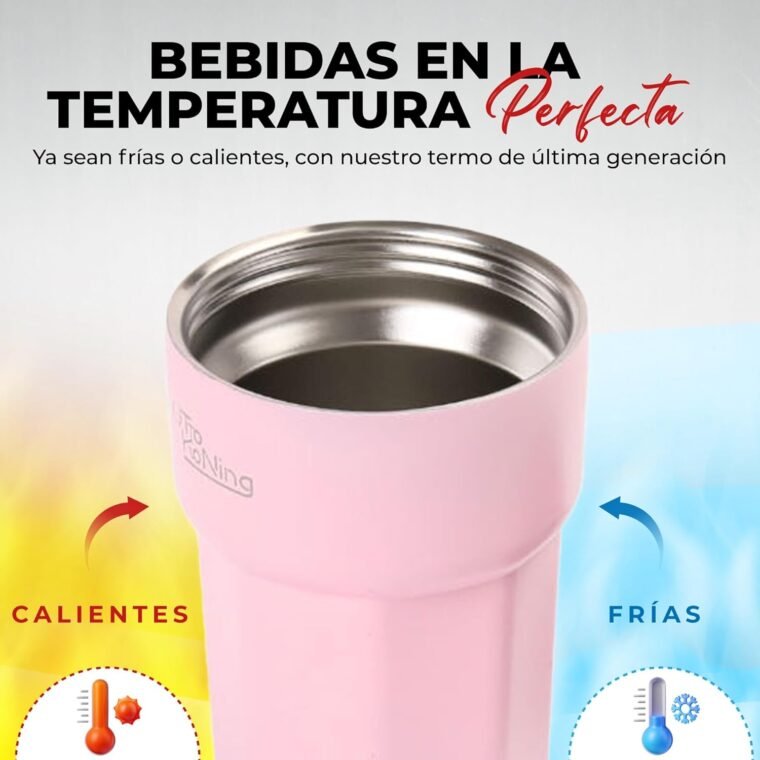 Otto Koning Termo Café 350ml. Taza de Café 100% a Prueba de Fugas, de Acero Inox sin BPA. Vaso Termo Café para llevar, Vaso Térmico para café, agua, té caliente y frío - Imagen 7