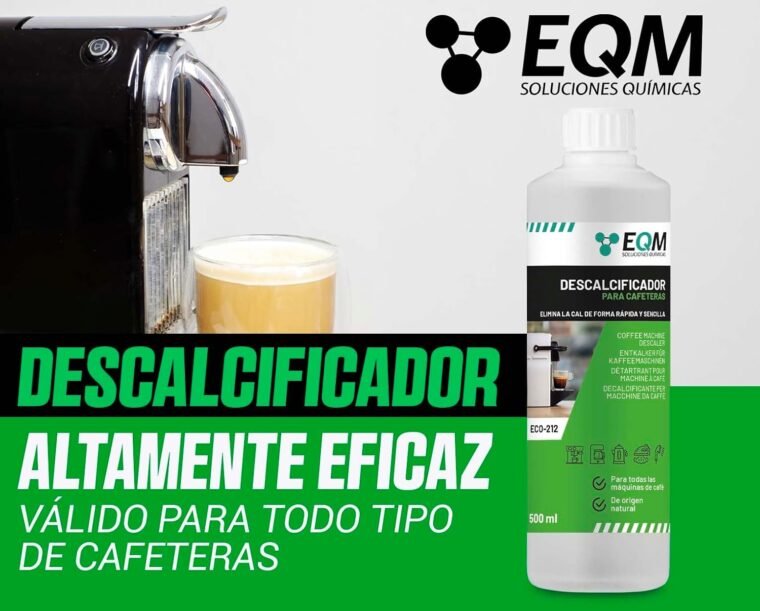 EQM - ECO- 212 - Descalcificador para Cafeteras - 500 ML - 100% Origen Natural - Compatible con todas las máquinas de café - Elimina la cal incrustada en cafeteras y aparatos del hogar - Imagen 2