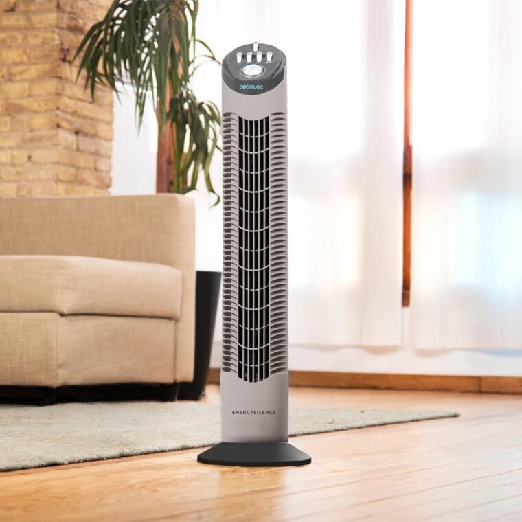 Cecotec EnergySilence 790 Skyline Tower Fan with Timer, 50W, 30'' (76 cm) Height, Mechanical Control, Oscillating, Copper Motor, 3 Speeds - Imagen 7