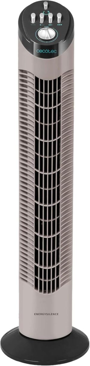 Cecotec EnergySilence 790 Skyline Tower Fan with Timer, 50W, 30'' (76 cm) Height, Mechanical Control, Oscillating, Copper Motor, 3 Speeds